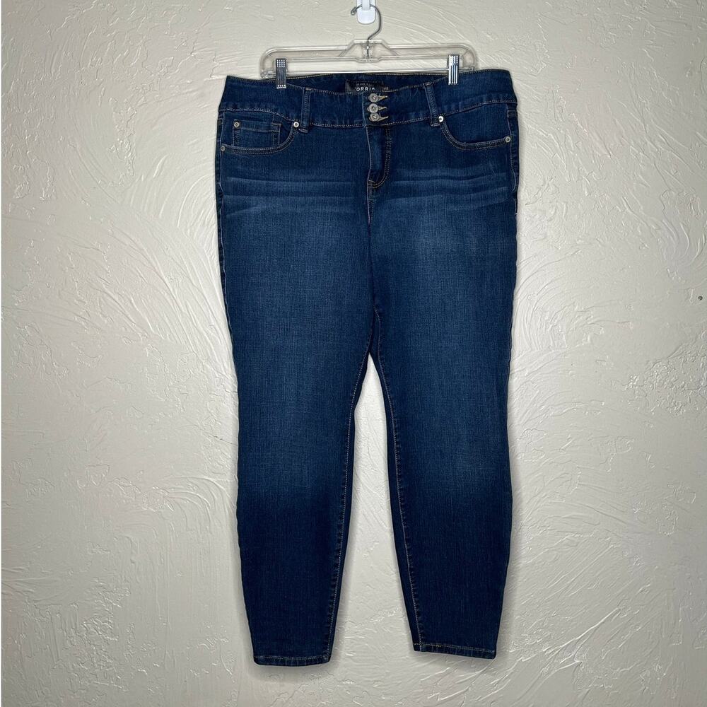Torrid Plus Size 20R Dark Wash Stretch Skinny Jeans